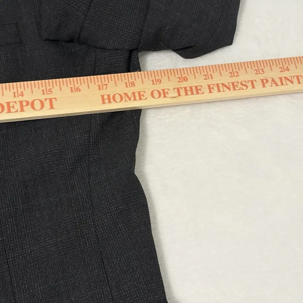 Jos A. Bank Executive Collection Sport Coat Blazer Mens 38R Dark Gray Plaid Wool